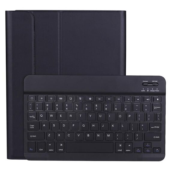 A11B BLUETOOTH 3.0 Custodia in pelle Bluetooth Bluetooth ABS ultra-sottile ABS con titolare e slot a penna per iPad Pro 11 pollici 2021 (nero)