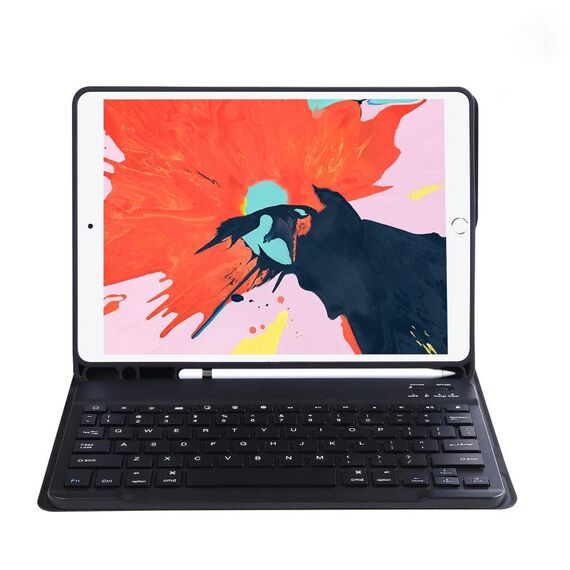 C-11b Custodia in pelle Bluetooth Bluetooth Colore Bluetooth Bluetooth con slot e supporto per penne per iPad Pro 11 pollici 2021 (nero)