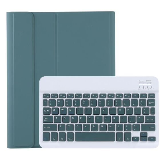 Custodia in pelle Bluetooth Bluetooth C-11b Custodia Bluetooth Bluetooth con slot per penna e supporto per iPad Pro 11 pollici 2021 (verde scuro)