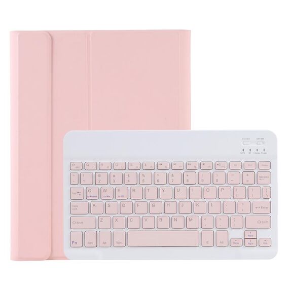 Custodia in pelle Bluetooth Bluetooth C-11B Custodia per tastiera Bluetooth Bluetooth con slot a penna e supporto per iPad Pro 11 pollici 2021 (rosa)