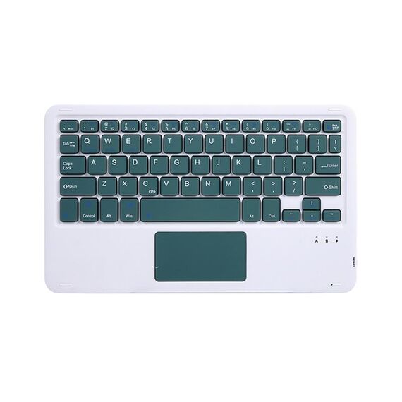 Tastiera Bluetooth wireless con tavoletta universale da 10 pollici HB119B con tattile (verde scuro)