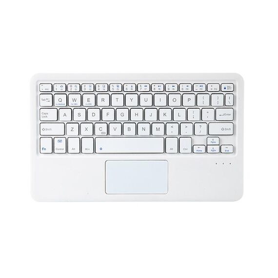 Tastiera Bluetooth con tavoletta universale da 10 pollici da 10 pollici con pannello tattile (bianco)