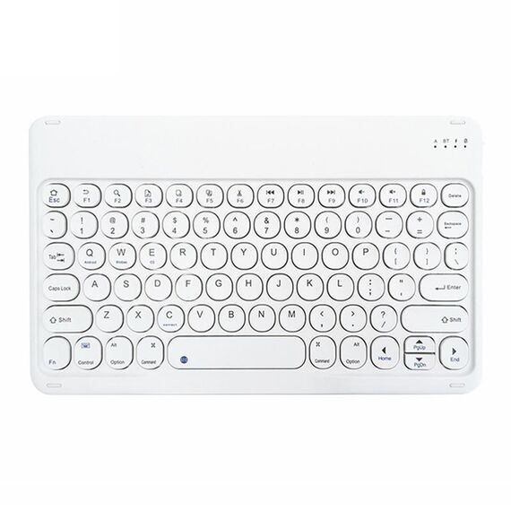 X3S 10 pollice universale tablet tondo tastiera wireless Bluetooth wireless, versione retroilluminazione (bianco)