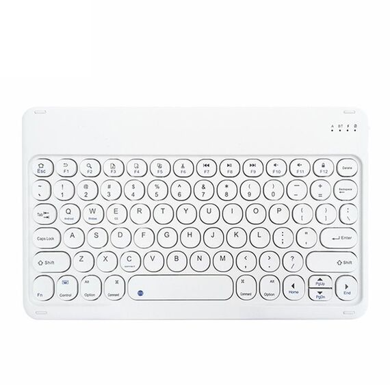 X3 10 pollici universale tablet tondo tastiera Bluetooth wireless (bianco)