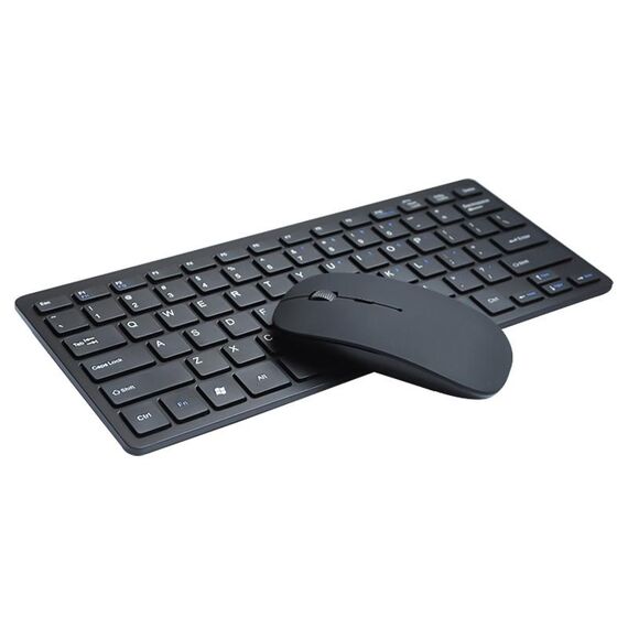 X5 Mini tastiera Bluetooth wireless ultra sottile 2 in 1 + set mouse Bluetooth, supporto Win / sistema Android / IOS (nero)