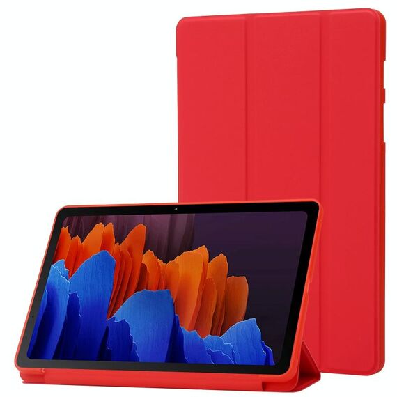 Per Samsung Galaxy Tab S8 / S7 Custodia in pelle in pelle in silicone porta in pelle in silicone (rosso)