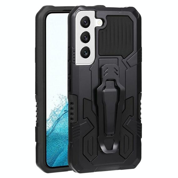 Per Samsung Galaxy S22 5G Armor Warrior Auroof Aipro TPU Case del telefono (Black)