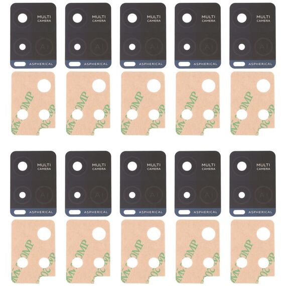Per vivo Y32 V2158A Obiettivo per fotocamera posteriore da 10 pezzi