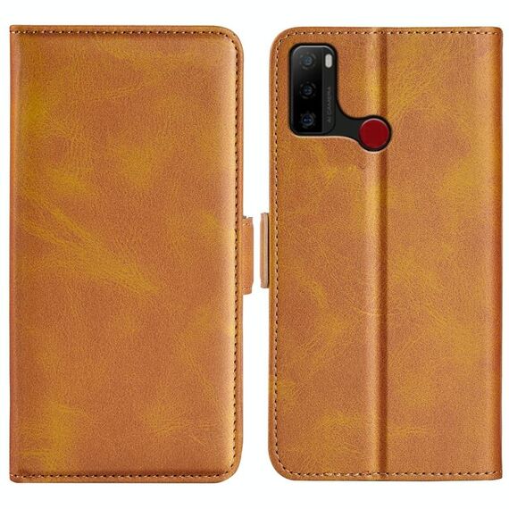 Per Ulefone Note 10 Custodia per telefono in pelle magnetica a doppia parte (giallo)
