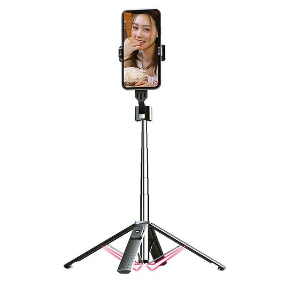 Telefono cellulare Live Live Bluetooth Telescopic Selfie Tripode, High: 100 cm (acciaio inossidabile)