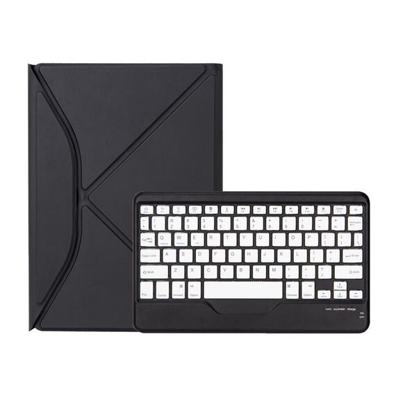 Z10B Per iPad 10th Gen 10.9 2022 Custodia per tablet in pelle con tastiera Bluetooth con slot per penna (nero)
