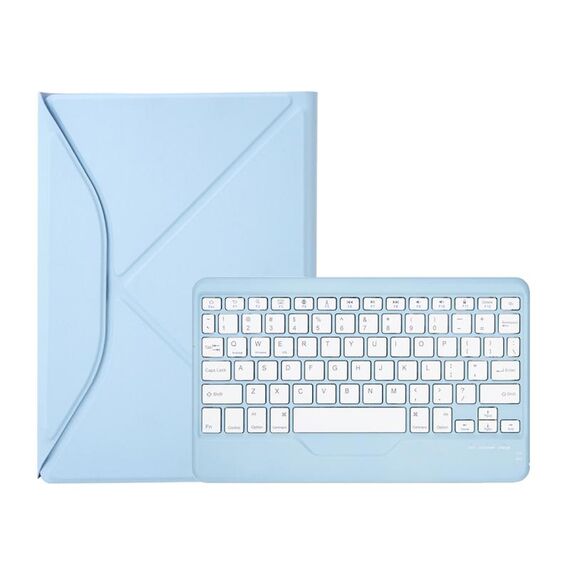 Z10B Per iPad 10th Gen 10.9 2022 Custodia per tablet in pelle con tastiera Bluetooth con slot per penna (blu)