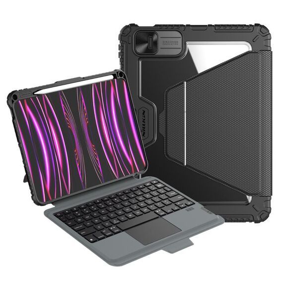 Per iPad Pro 11 2024 Nillkin Backlit Version Bumper Link Custodia con tastiera