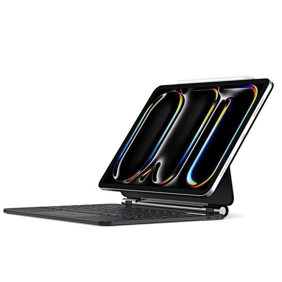 Custodia in pelle per tablet con tastiera magnetica galleggiante serie DUX DUCIS MK per iPad Pro 11 2024 (nero)