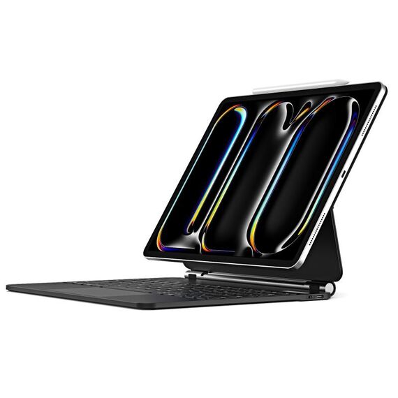 Custodia in pelle per tablet con tastiera magnetica galleggiante serie DUX DUCIS MK per iPad Pro 13 2024 (nero)