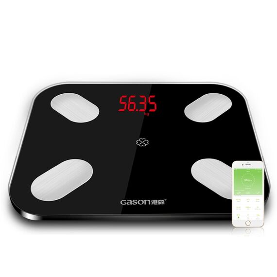 Bilancia digitale Gason S4 con app Bluetooth, supporto Android/iOS bianco TBD051325601A 6922165081401