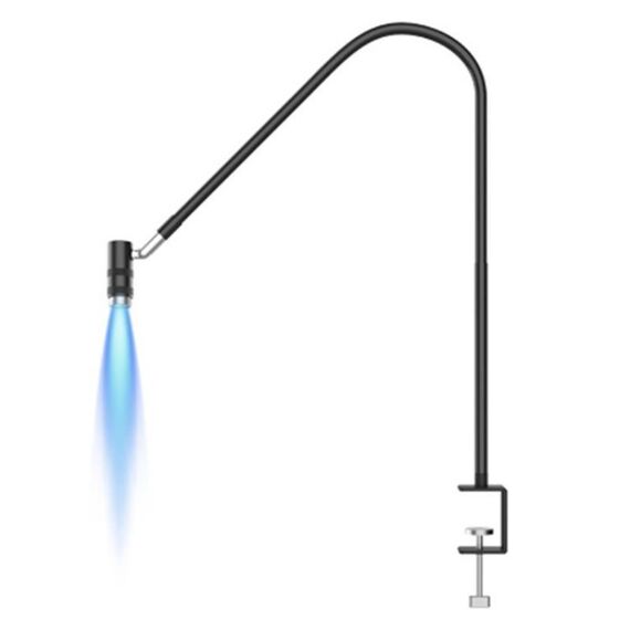 Lampada UV a collo d'oca regolabile AL30 360 per extension ciglia/nail art 6W LED per fotopolimerizzazione (nero)