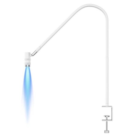 AL30 360 Lampada UV a collo d'oca regolabile per extension ciglia/nail art 6W LED essiccatore per fotopolimerizzazione (bianco)