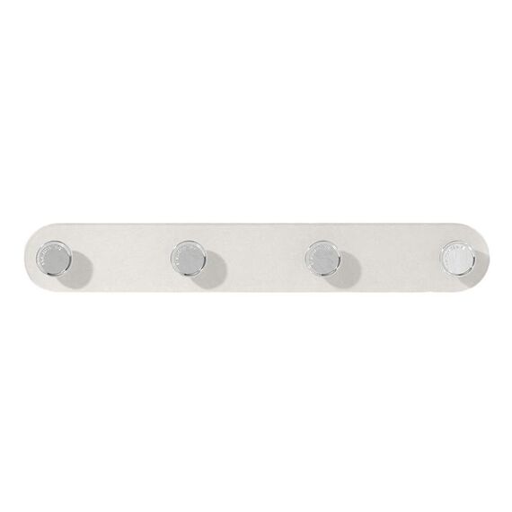 4 ganci adesivi resistenti senza traccia, senza chiodi, appendiabiti da parete per bagno (bianco)