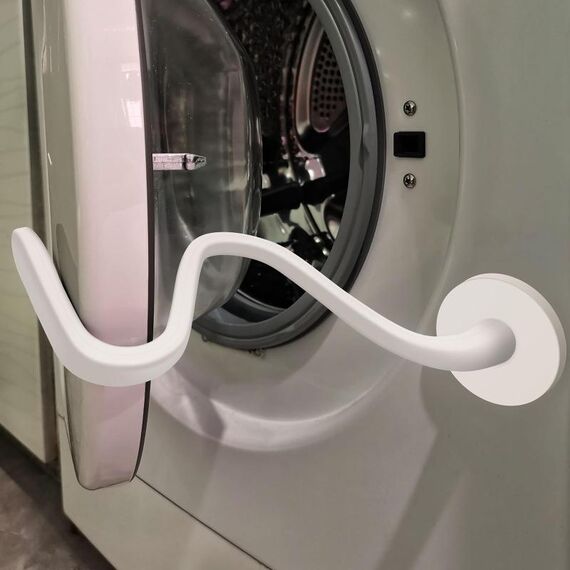 Universale flessibile magnetico fermaporta lavatrice carica frontale porta lavatrice puntello 43mm bianco