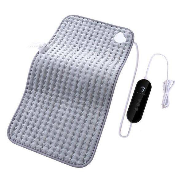 Cuscinetto riscaldante elettrico 43x84cm con 9 impostazioni di calore, 4 livelli di timer (spina UE)