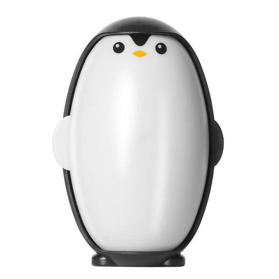 Rimuovi pelucchi Penguin Lavabile Adesivo per la pulizia della casa Semplice spazzola per rimuovere i peli dai vestiti (nero)