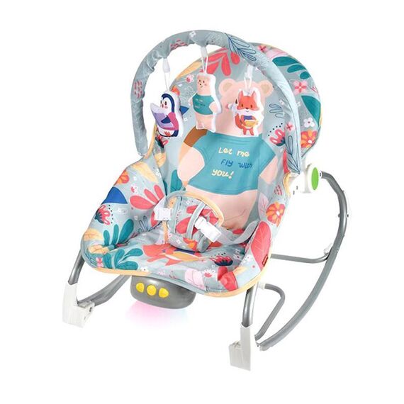 Sedia a dondolo per bambini con musica e luci multifunzionale, giocattolo per bambini, cartone animato, specifiche: 119-24C