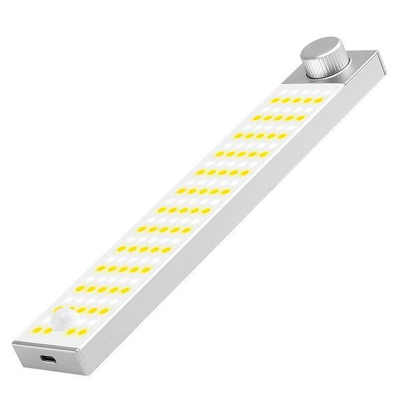 Lampada LED per armadietto con sensore di movimento magnetico, ricaricabile, 128 LED, 3 temperature di colore XN01