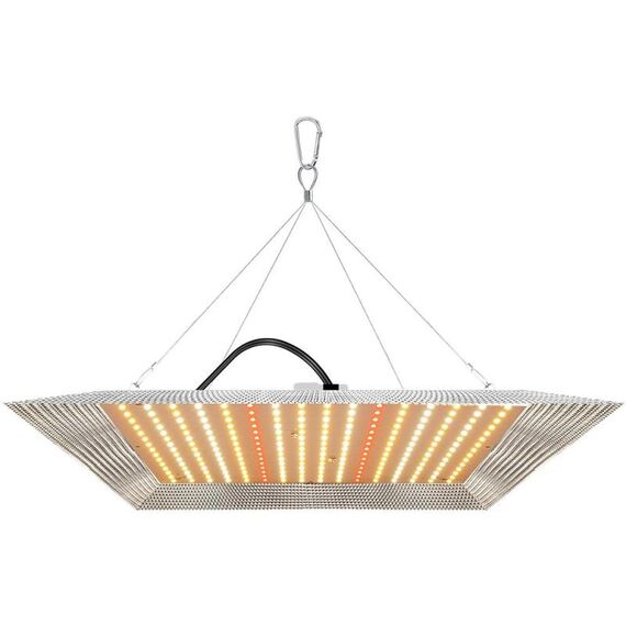 Lampada a LED per la crescita delle piante in serra Quantum Board, modello: luce solare + copertura in alluminio riflettente (spina USA)