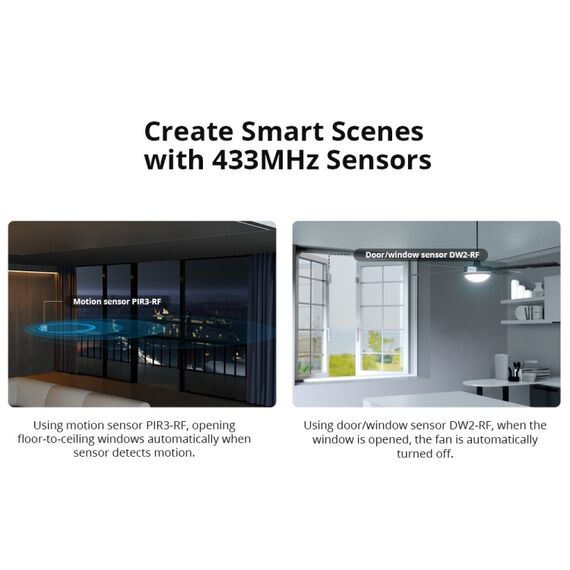 5V USB Sonoff Ewelink Gateway WiFi a 433 Controllo telecomando del segnale RF wireless bianco CA2212 6922843153504