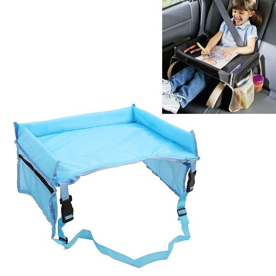 Bambino Baby Toddler Passeggino Organizer Viaggio Snack Giocattolo Seggiolino auto Vassoio attività (Baby Blue)