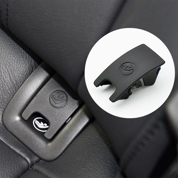 Cover isofix per bambini posteriori auto per Audi A6 2013-2018 (nero)