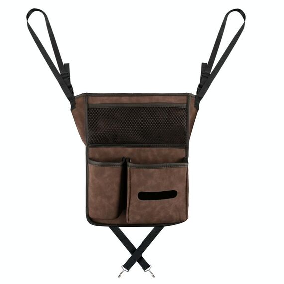 Borsa da appendere per console centrale per auto Borsa portaoggetti in pelle di montone (marrone)