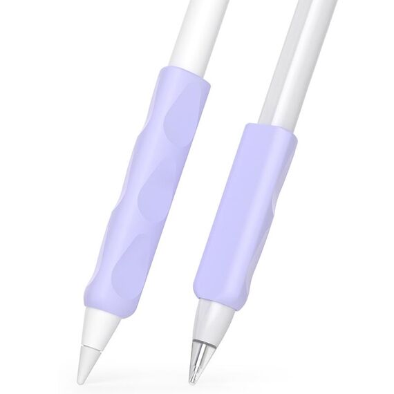 Per Apple Pencil e Huawei M-Pencil Series Custodia protettiva universale in silicone per penna stilo (viola)