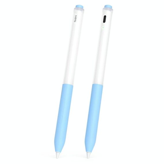 Per Redmi Smart Pen 2 pezzi/set trasparente Jelly Series penna stilo custodia protettiva in silicone (azzurro cielo)