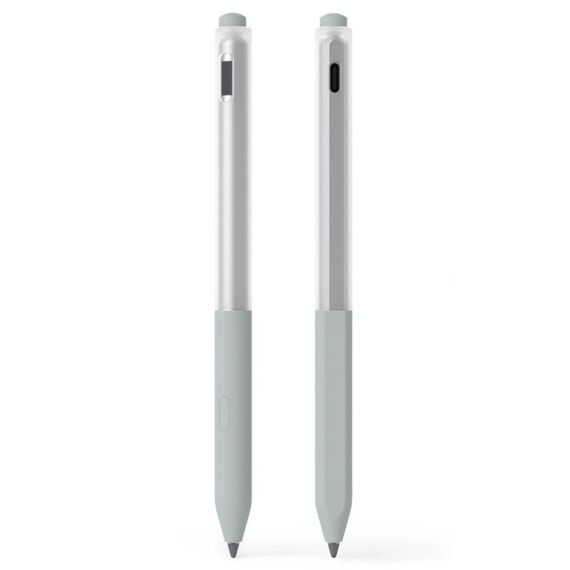 Per Lenovo Gen3 Stylus Pen 2 pezzi/set Jelly Series Stylus Pen Custodia protettiva in silicone (grigio)