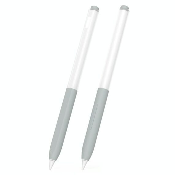 Per vivo Pencil 2S / iQOO Air 2S 2 pezzi/set trasparente Jelly Series penna stilo custodia protettiva in silicone (grigio)