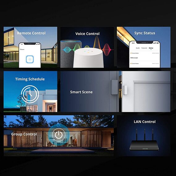 Sonoff eWelink WiFi smart LED switch 2.4GHz, telecomando Alexa/Google Home, AC 90-250V LED2417 6922291047721