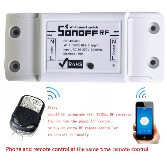 Telecomando metallico Sonoff 4 pulsanti 433 MHz, portata 20-30 m LED9044 6922039253766