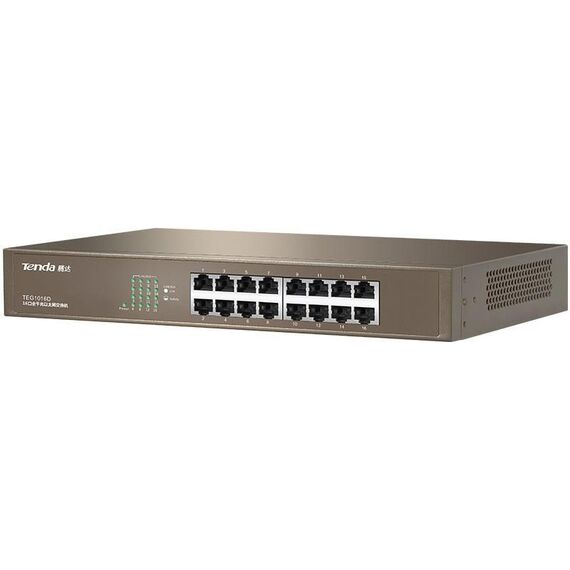 Switch Gigabit Ethernet Tenda TEG1016D 16 porte con protezione fulmini 6KV PC2597 6922375596039