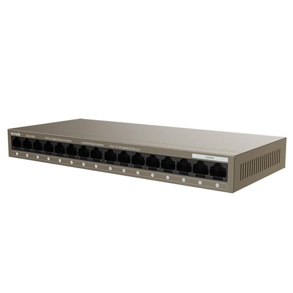 Switch Gigabit Ethernet da tavolo in metallo a 16 porte Tenda TEG1016M PC2599 6922909459342