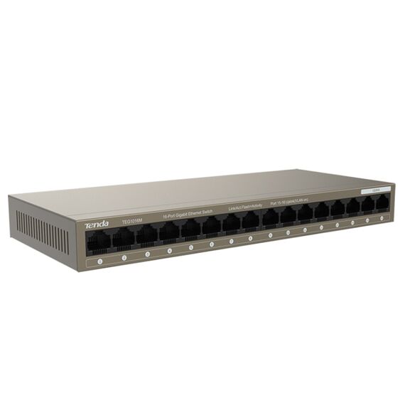 Switch Gigabit Ethernet da tavolo in metallo a 16 porte Tenda TEG1016M PC2599 6922909459342