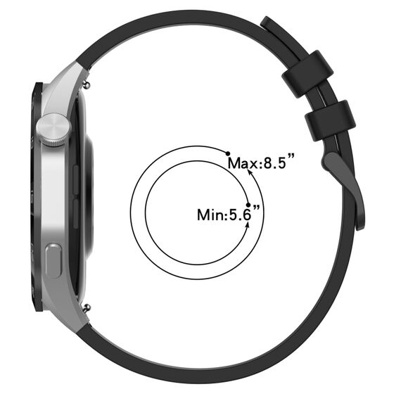 Cinturino sportivo in silicone bicolore per Garmin Vivoactive 5 20mm blue e nero SYA002640301M 6922223872899
