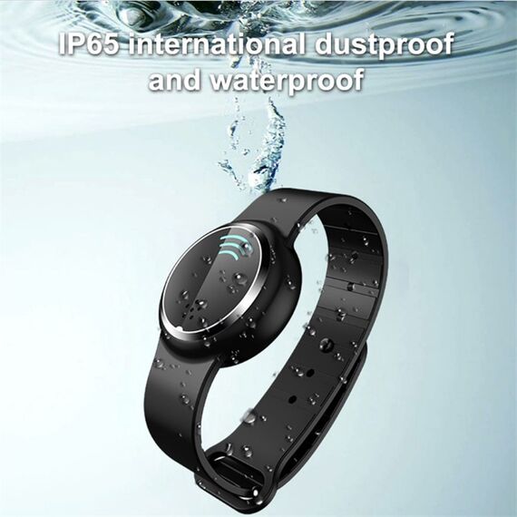 Bracciale elettronico repellente per zanzare a ultrasuoni Nero e Viola SYA00494302B 6922354111055