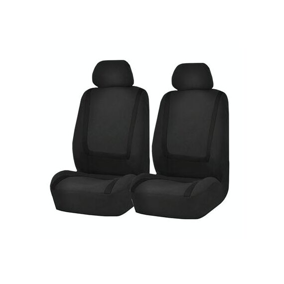 Coprisedile universale per auto Tessuto in poliestere Coprisedili per auto Coprisedili per auto Coprisedili per veicoli Accessori interni 4 pezzi Set nero
