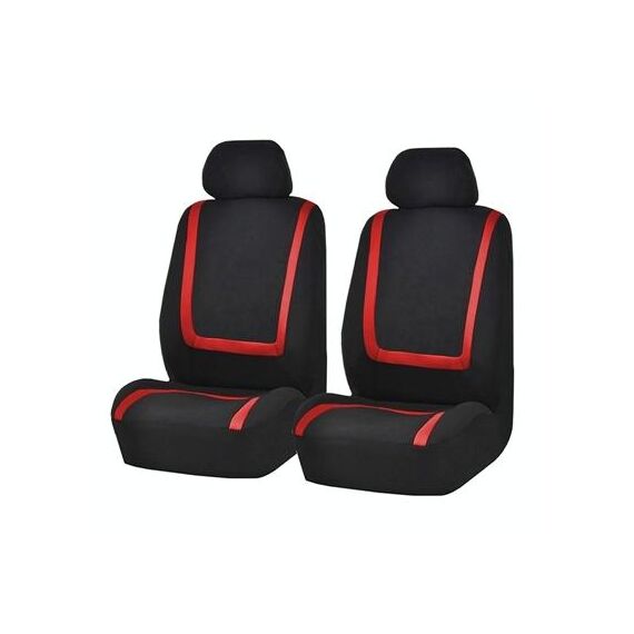 Coprisedile universale per auto Tessuto in poliestere Coprisedili per auto Coprisedili per auto Coprisedili per veicoli Accessori interni 4 pezzi Set Rosso