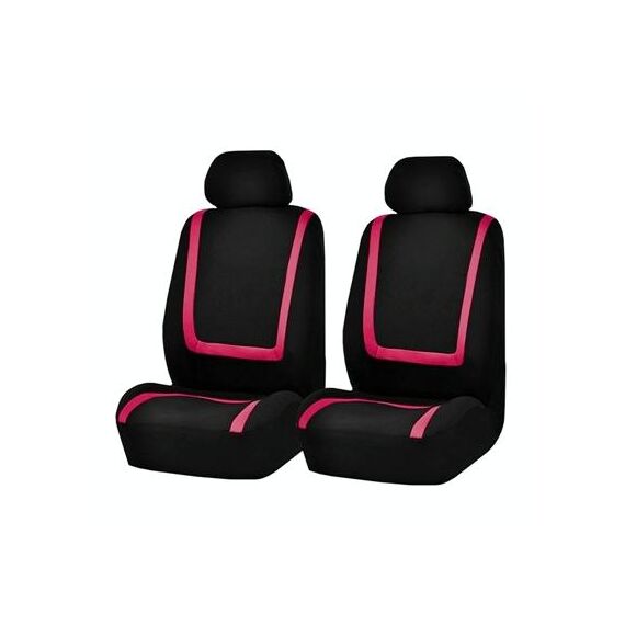 Coprisedile universale per auto Tessuto in poliestere Coprisedili per auto Coprisedili per auto Coprisedili per veicoli Accessori interni Set 4 pezzi Rosa