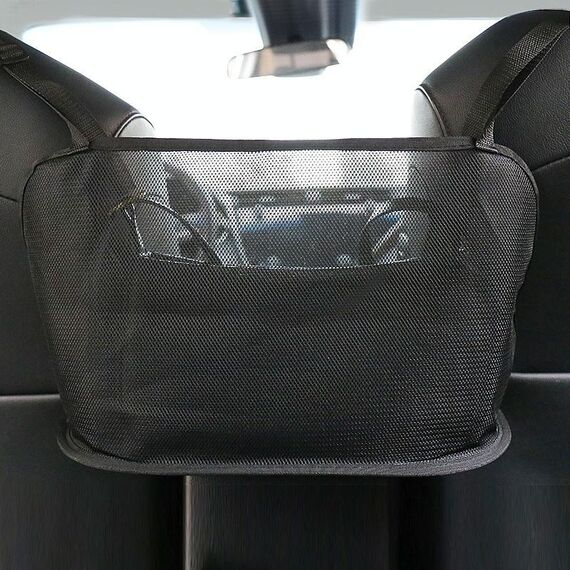 Borsa portaoggetti da appendere al seggiolino auto, stile: senza tasca (nero)