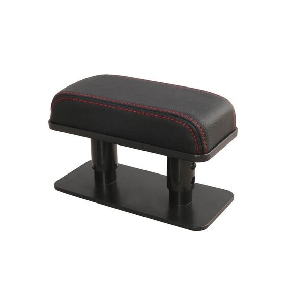 Attrezzo della maniglia del braccio dell'automobile della mano sinistra vassoio del gomito della mano del gomito della mano universale Casella del bracciolo centrale del cinghia centrale (nero + linea rossa)