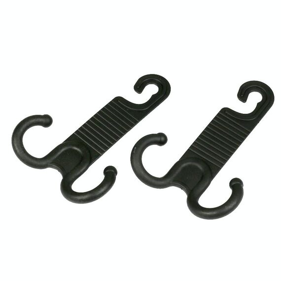 2 paia Poltrona per auto Indietro Duramente Invisibile Auto Gancio Portatile Installazione portatile non danneggia il gancio per auto (nero)